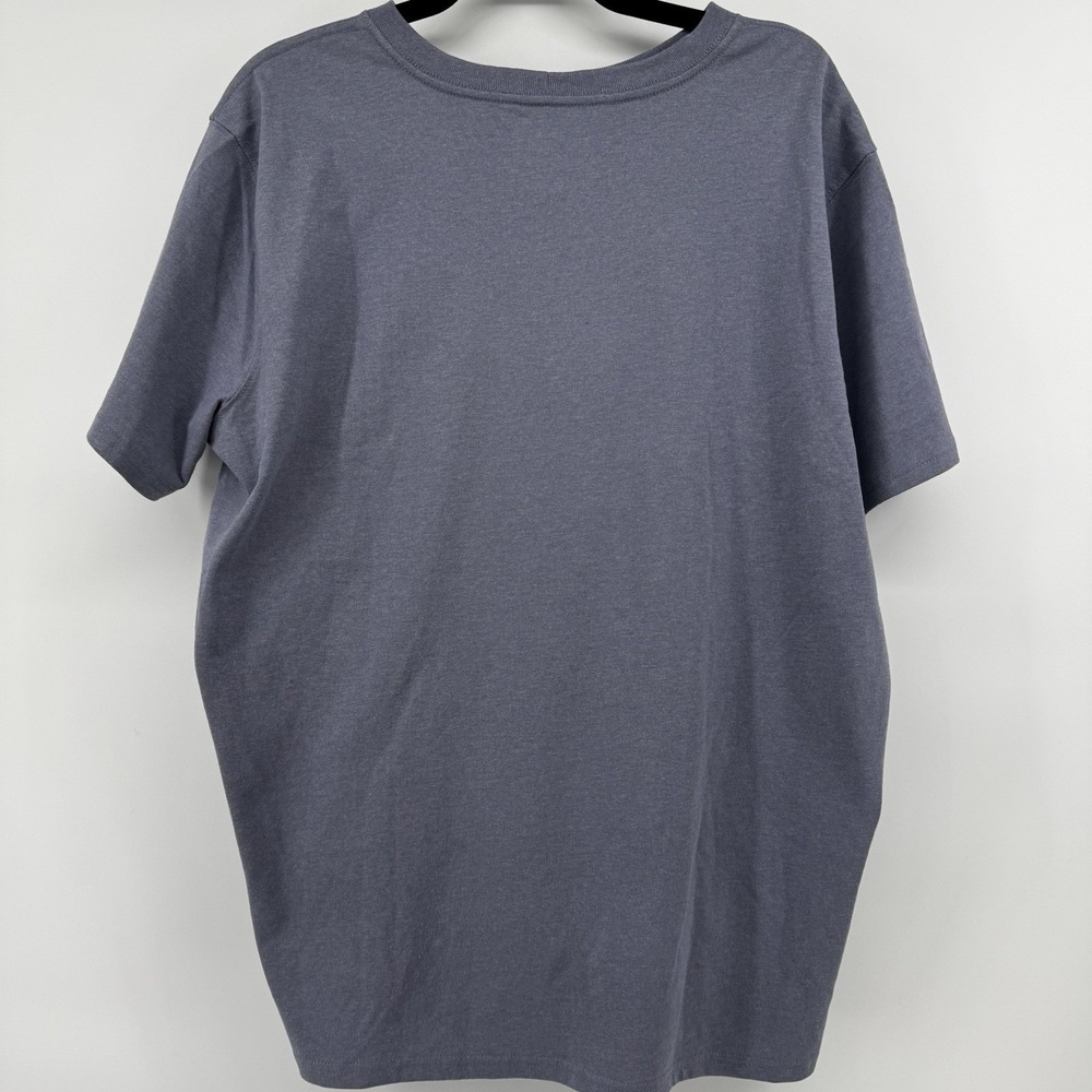 Carhartt Men T-Shirt XL Loose Fit Lt. Purple Pocket Logo Short Sleeve Work Shirt - Picture 4 of 8
